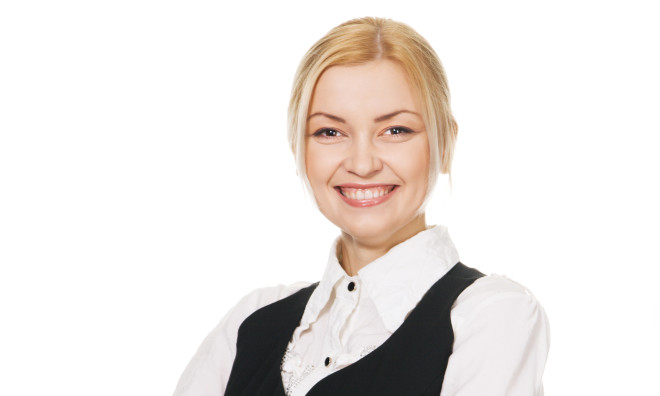 Business team over white background